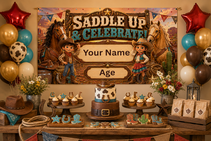 KIDS BANNER - SADDLE UP