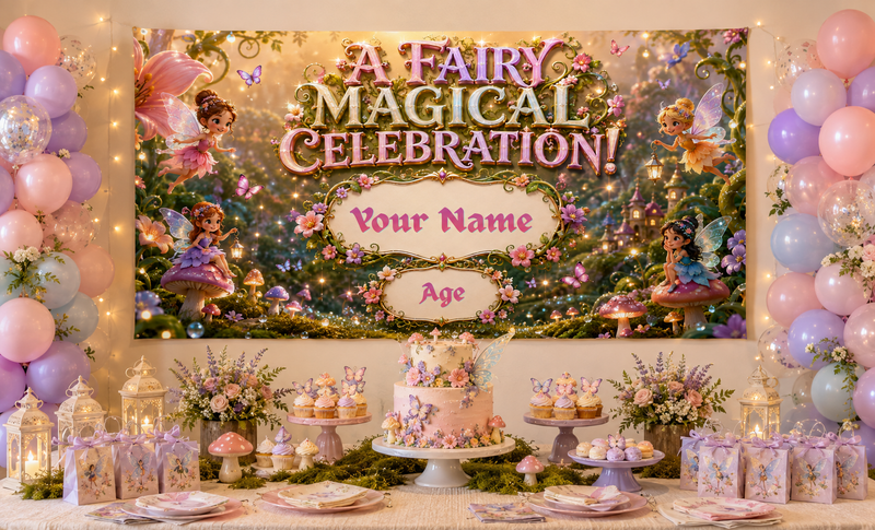 KIDS BANNER - A FAIRY MAGICAL CELEBRATION