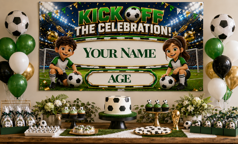 KIDS BANNER - KICK OFF THE CELEBRATION